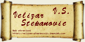 Velizar Stepanović vizit kartica